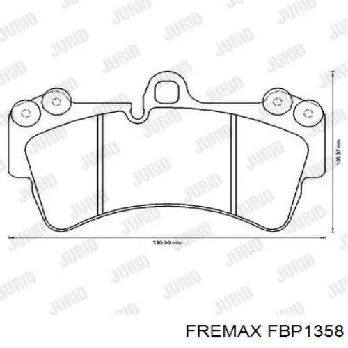 Compre FBP1358 Fremax Sapatas do freio dianteiras de disco
