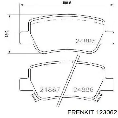 Kit de reparação de cilindro mestre do freio Frenkit 123062 preço, a partir de 6,55 USD