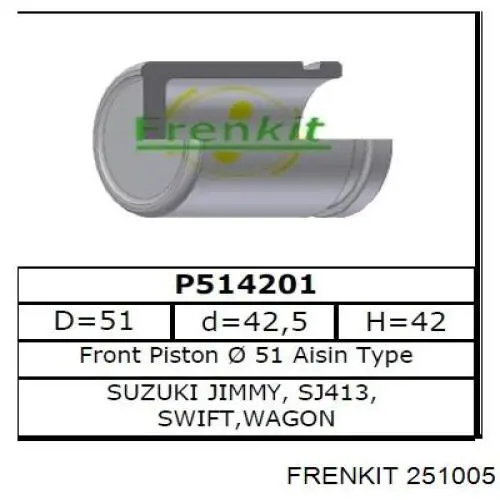 Compre 251005 Frenkit Kit de reparação de suporte do freio dianteiro