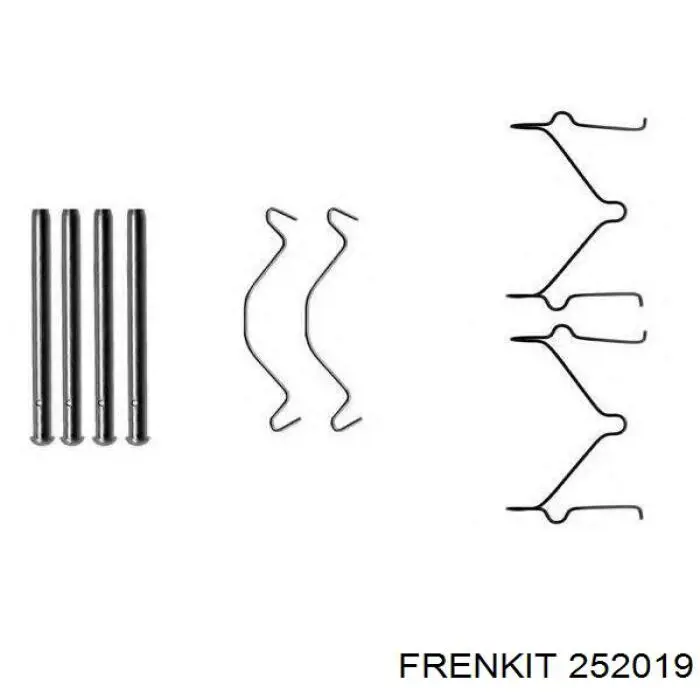 252019 Frenkit Kit de reparação de suporte do freio dianteiro
