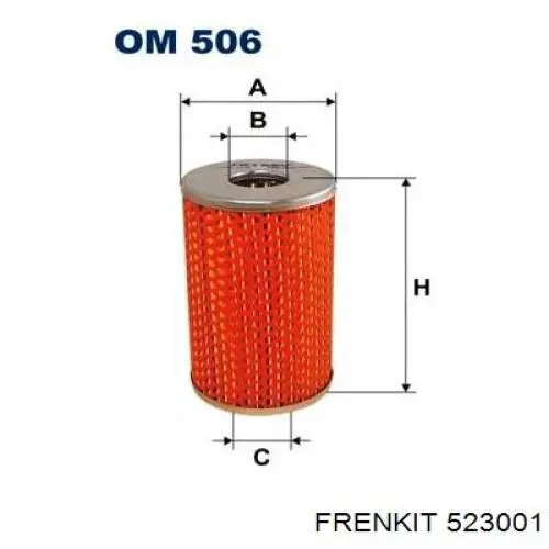 Compre 523001 Frenkit Kit de reparação do cilindro de trabalho de embraiagem