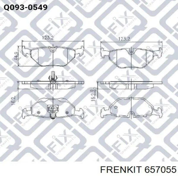 Motor de acionamento do freio de suporte traseiro Frenkit 657055 preço, a partir de 68,42 USD