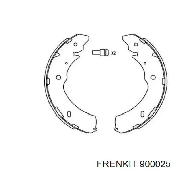 Kit de molas de fixação de sapatas de disco traseiras Frenkit 900025 preço, a partir de 16,32 USD