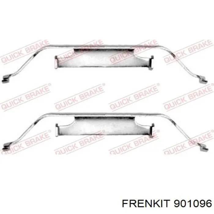 901096 Frenkit Kit de molas de fixação de sapatas de disco dianteiras