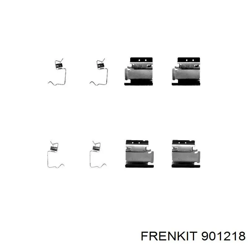 Kit de molas de fixação de sapatas de disco dianteiras Frenkit 901218 preço, a partir de 7,32 USD