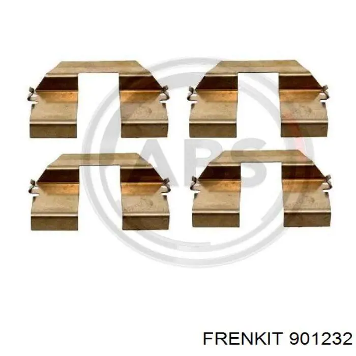 901232 Frenkit Kit de molas de fixação de sapatas de disco traseiras