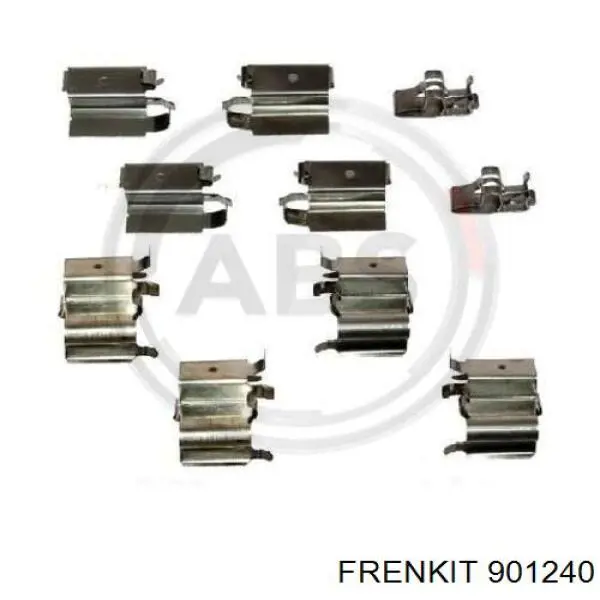 901240 Frenkit Kit de molas de fixação de sapatas de disco dianteiras