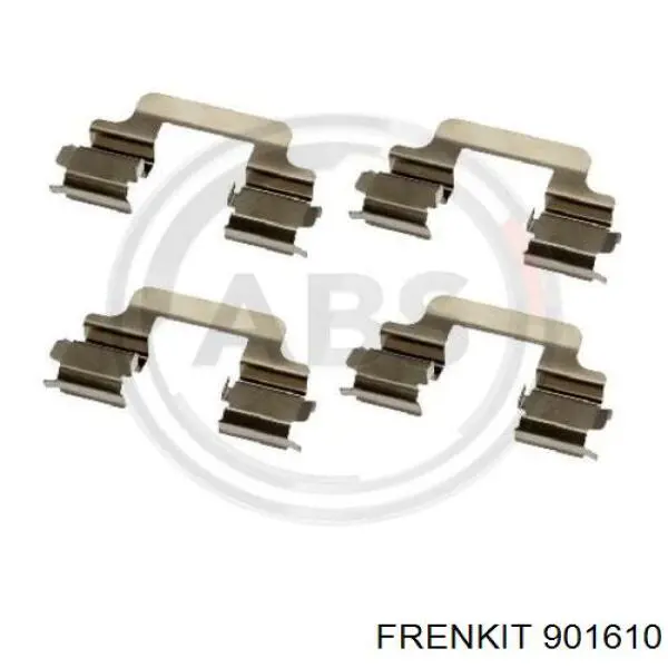 901610 Frenkit Kit de molas de fixação de sapatas de disco dianteiras