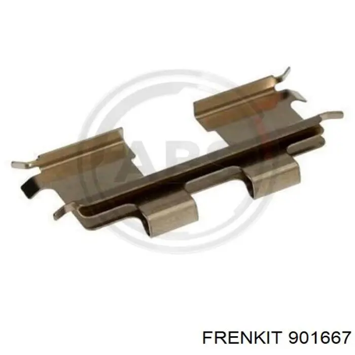 901667 Frenkit Kit de molas de fixação de sapatas de disco traseiras