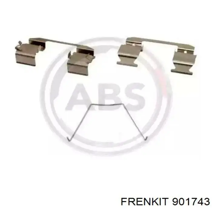 901743 Frenkit Chapa anti-ruído de fixação do freio de sapata dianteira