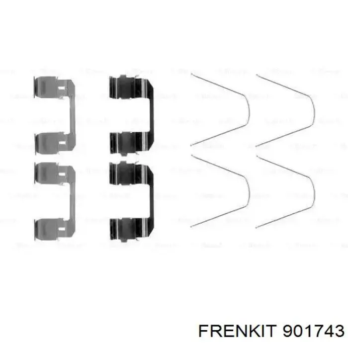 Chapa anti-ruído de fixação do freio de sapata dianteira Frenkit 901743 preço, a partir de 10,26 USD