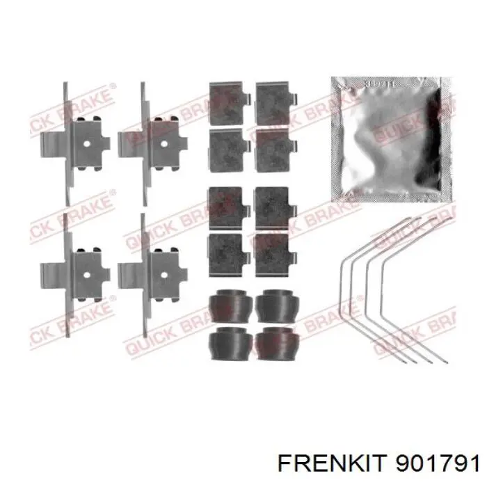 Chapa anti-ruído de fixação do freio de sapata dianteira Frenkit 901791 preço, a partir de 20,82 USD