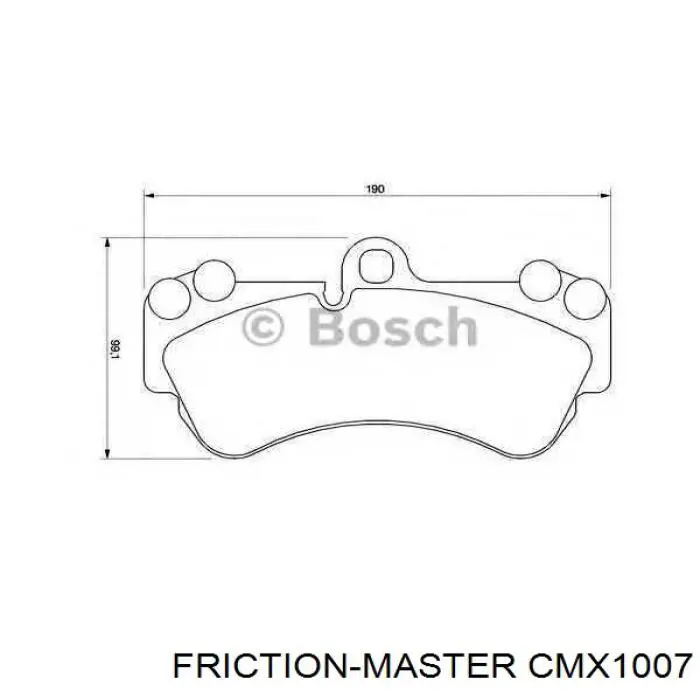 Sapatas do freio dianteiras de disco Friction Master CMX1007 preço, a partir de 58,09 USD