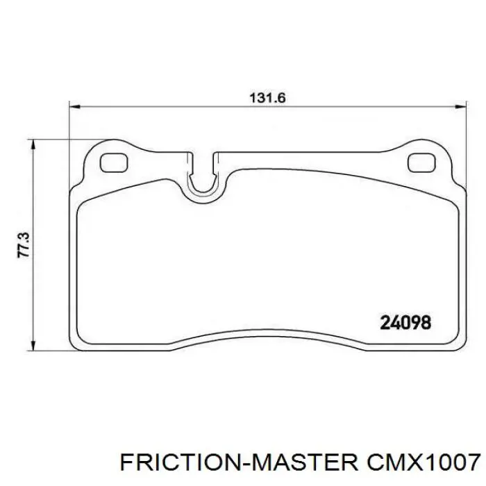 Sapatas do freio dianteiras de disco Friction Master CMX1007 preço, a partir de 58,09 USD