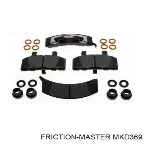 Sapatas do freio dianteiras de disco Friction Master MKD369 preço, a partir de 31,67 USD