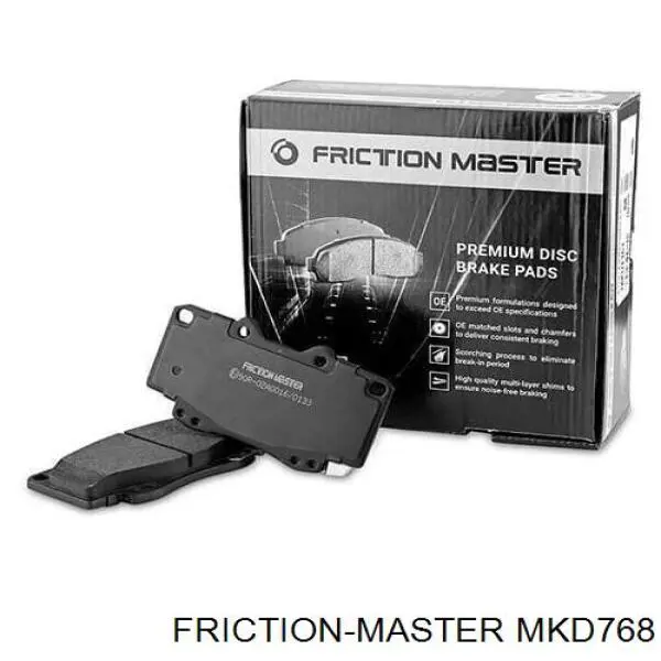 MKD768 Friction Master Sapatas do freio dianteiras de disco