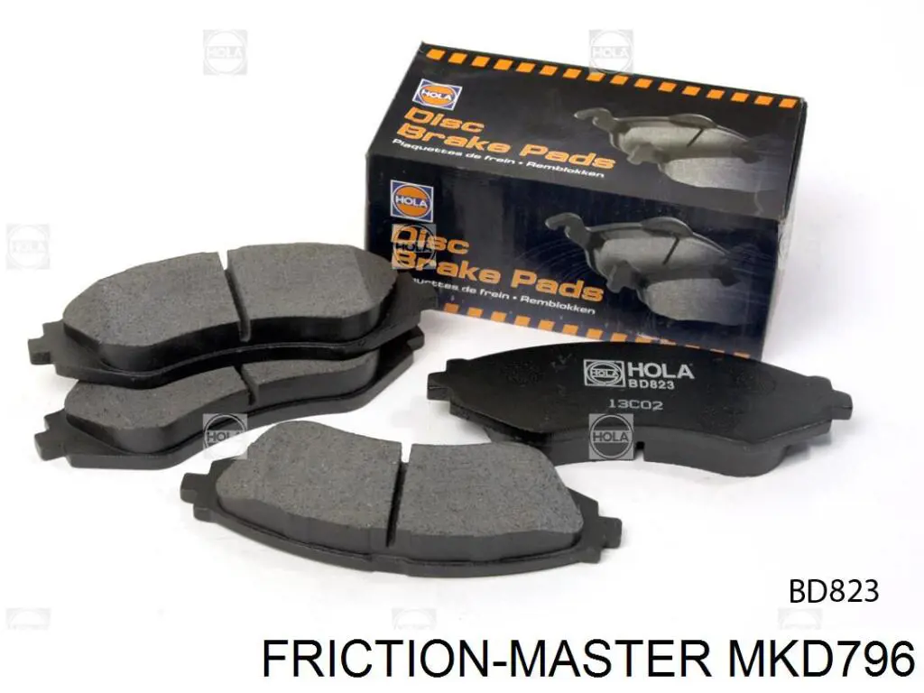 Compre MKD796 Friction Master Sapatas do freio dianteiras de disco