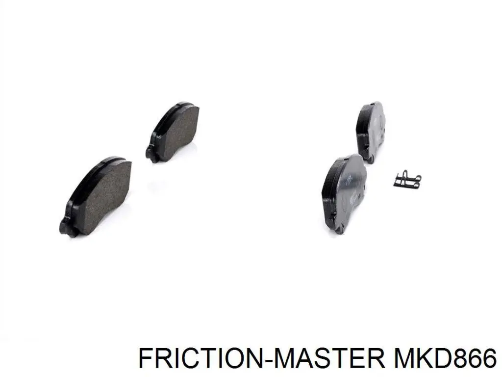 Sapatas do freio dianteiras de disco Friction Master MKD866