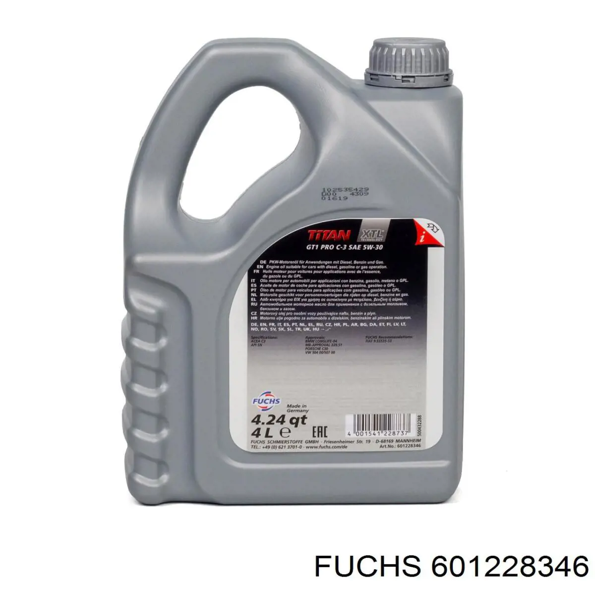 Óleo para motor 601228346 Fuchs