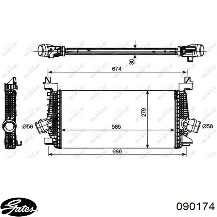 Mangueira (cano derivado) de intercooler Triclo 528143 preço, a partir de 27,79 USD