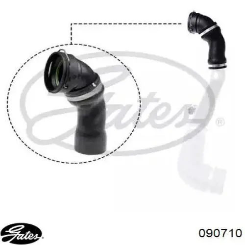 Mangueira (cano derivado) de intercooler Gates 090710 preço, a partir de 35,54 USD