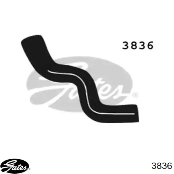 Mangueira (cano derivado) do radiador de esfriamento superior Gates 3836 preço, a partir de 9,57 USD