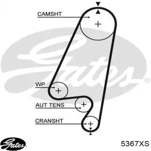 Correia do mecanismo de distribuição de gás Gates 5367XS preço, a partir de 25,12 USD
