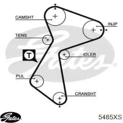 Correia do mecanismo de distribuição de gás Gates 5485XS preço, a partir de 37,46 USD