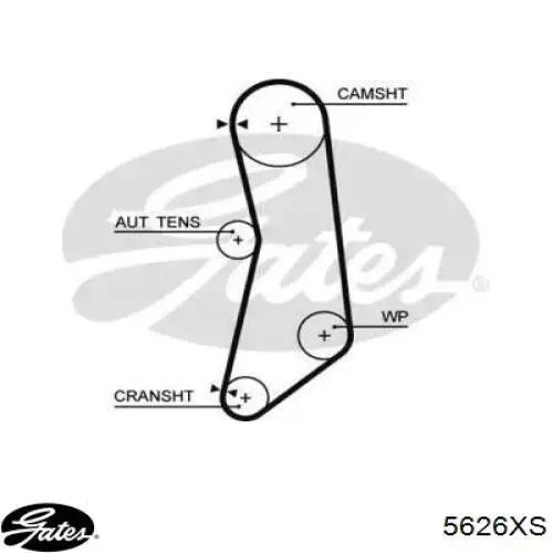 Correia do mecanismo de distribuição de gás Gates 5626XS preço, a partir de 18,32 USD
