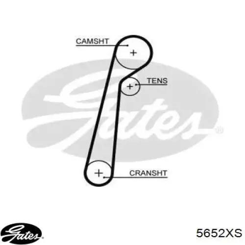 Correia do mecanismo de distribuição de gás Gates 5652XS preço, a partir de 33,81 USD