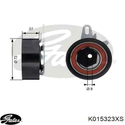 Compre K015323XS Gates Correia do mecanismo de distribuição de gás, kit