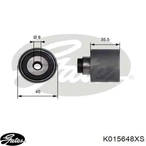Compre K015648XS Gates Correia do mecanismo de distribuição de gás, kit