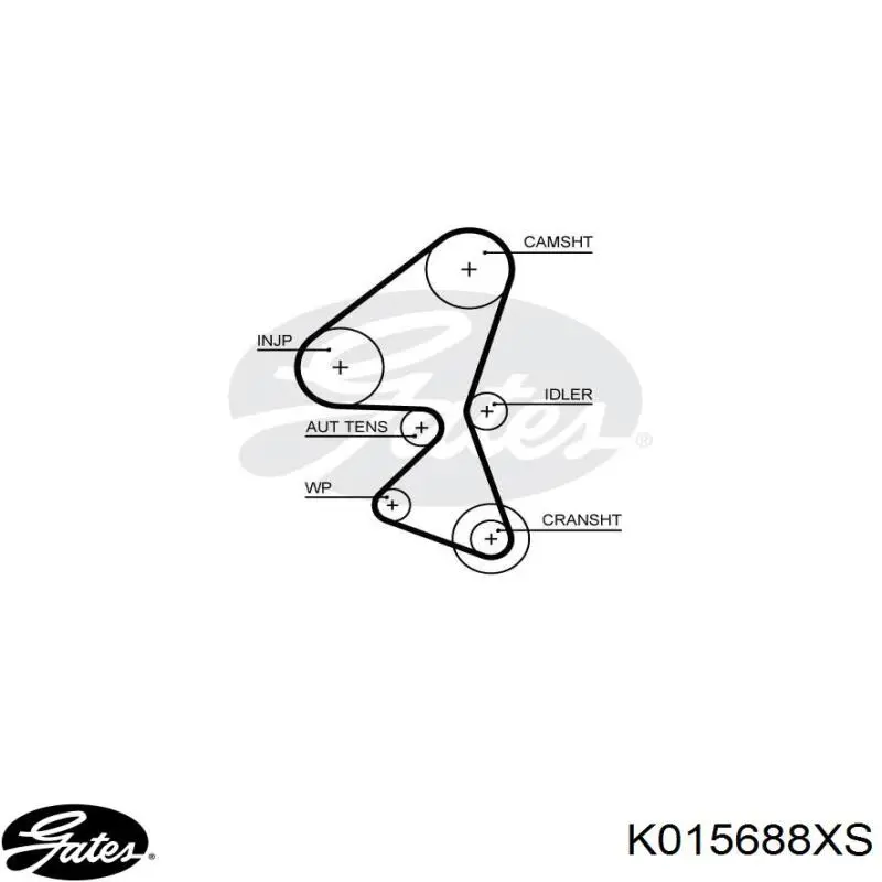 Compre 1872497 Ford Correia do mecanismo de distribuição de gás, kit