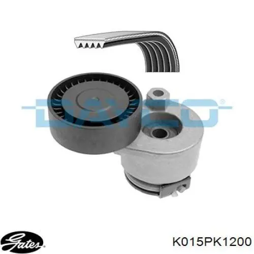 Compre K015PK1200 Gates Correia dos conjuntos de transmissão, kit