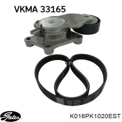 Compre K016PK1020EST Gates Correia dos conjuntos de transmissão, kit