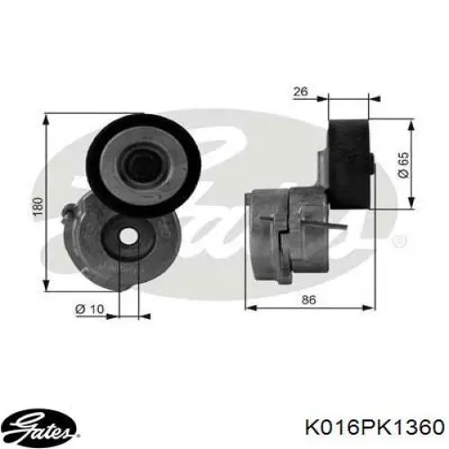 Correia dos conjuntos de transmissão, kit Continental/Siemens 6PK1360K1