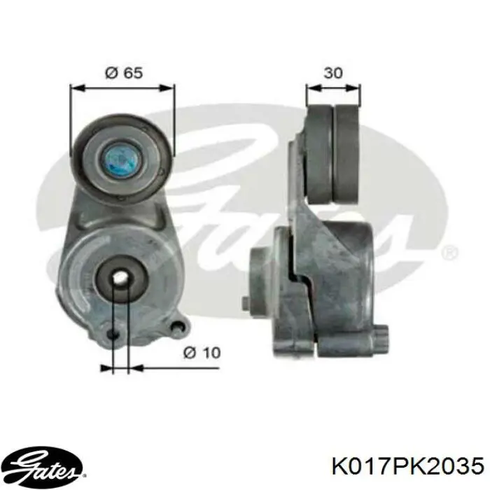 Compre K017PK2035 Gates Correia dos conjuntos de transmissão, kit