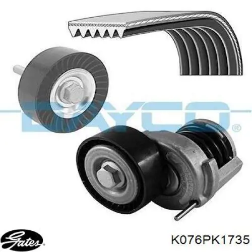 Compre K076PK1735 Gates Correia dos conjuntos de transmissão, kit