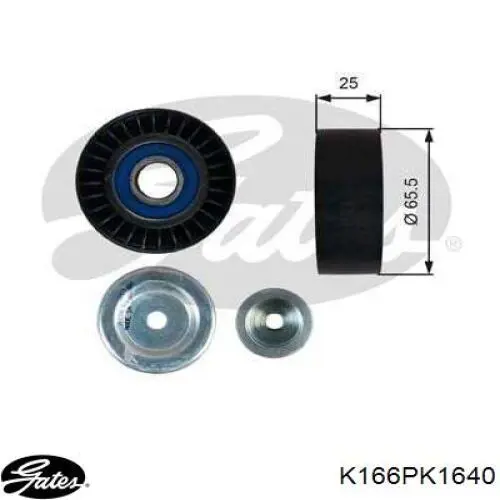 Correia dos conjuntos de transmissão, kit Gates K166PK1640 preço, a partir de 154,70 USD