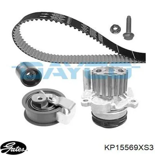 Correia do mecanismo de distribuição de gás, kit Gates KP15569XS3 preço, a partir de 129,77 USD