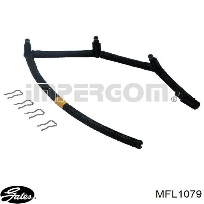 Tubo de combustível, inverso desde os injetores Gates MFL1079 preço, a partir de 26,11 USD