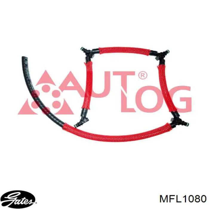 00001574HL Peugeot/Citroen Tubo de combustível, inverso desde os injetores