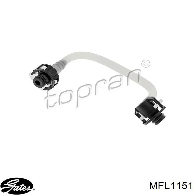 A6050701432 Mercedes Tubo de combustível desde o trocador de calor até o filtro