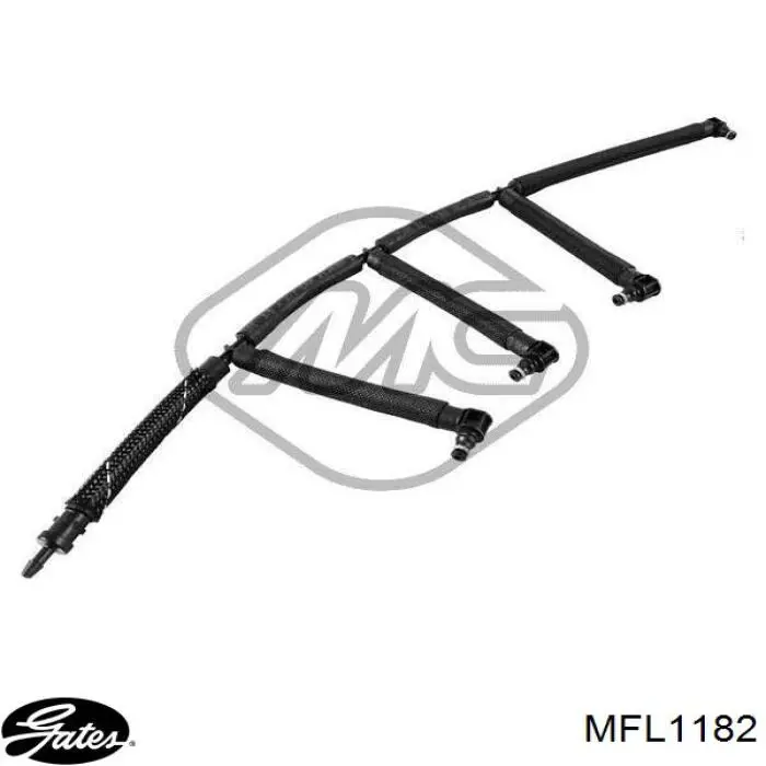 Tubo de combustível, inverso desde os injetores Gates MFL1182 preço, a partir de 29,95 USD