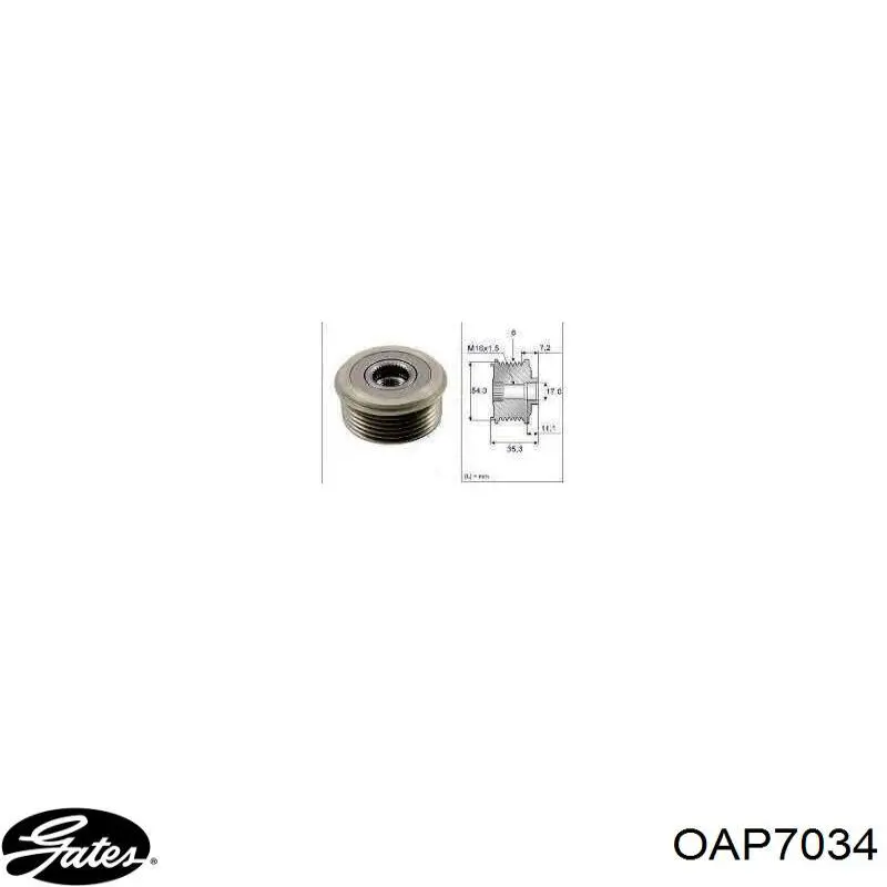 Compre OAP7034 Gates Polia do gerador