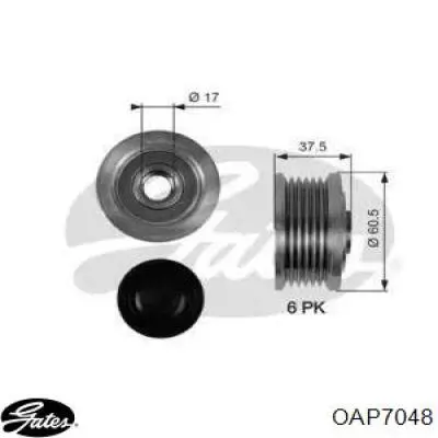 Polia do gerador Gates OAP7048 preço, a partir de 35,04 USD