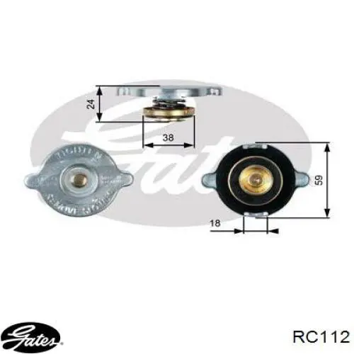 Compre RC112 Gates Tampa (tampão) do radiador