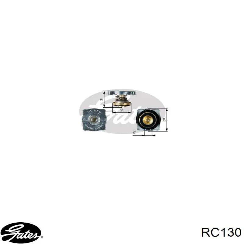 Tampa (tampão) do radiador Gates RC130 preço, a partir de 7,12 USD