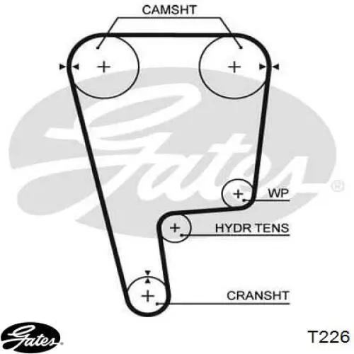Correia do mecanismo de distribuição de gás Continental/Siemens CT1102 preço, a partir de 34,49 USD