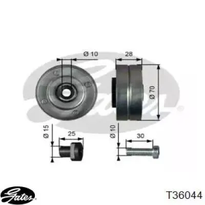 Rolo de reguladora de tensão da correia de transmissão T36044 Gates